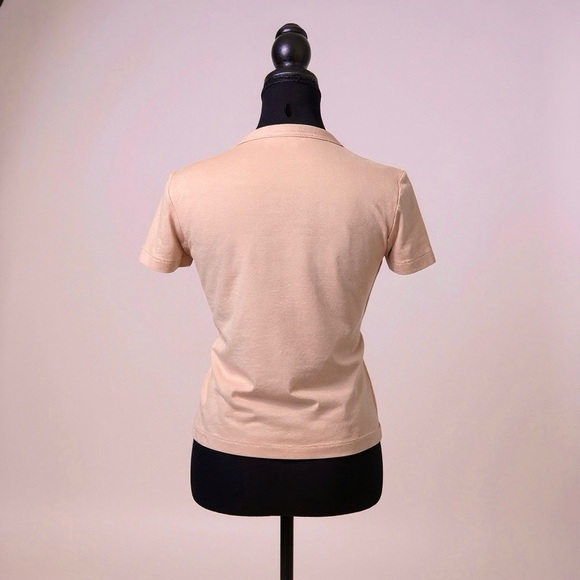 [WOMEN] UNIQLO U Fitted T-Shirt S Beige Pink 100% Cotton - Picture 5 of 8
